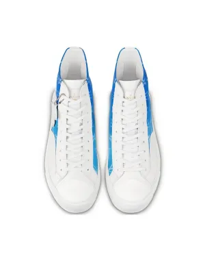 LOUIS VUITTON Tattoo Ankle Sneakers 'White With Blue Monogram'