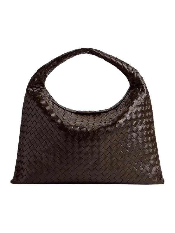 Product Bottega Veneta Cow Leather Handbag Chocolate Brown Image