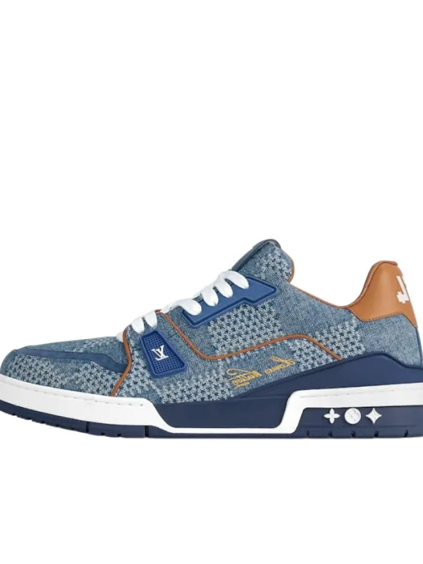 Product LOUIS VUITTON Lv Trainer Blue Damier 3D Denim Image