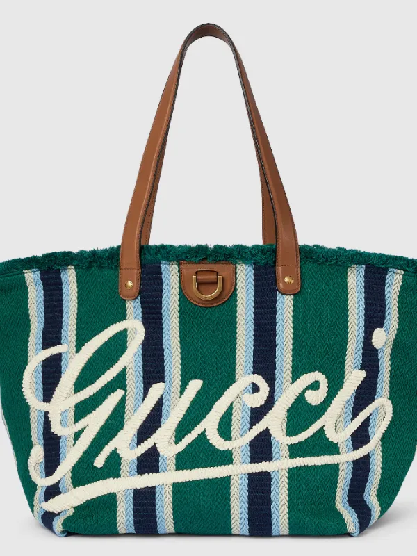 Product GUCCI Medium embroidered canvas tote bag Image