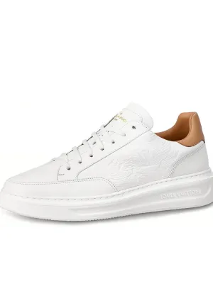LOUIS VUITTON Beverly Hills Sneakers 'White Monogram With Caramel Top'