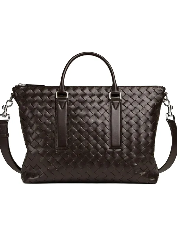 Product Bottega Veneta Calfskin Portable One Shoulder Crossbody Briefcases Men's Gummies Image