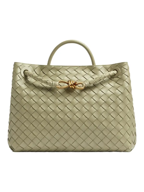 Product Bottega Veneta Andiamo Sheepskin Shoulder Bag Crossbody Limestone Green Image