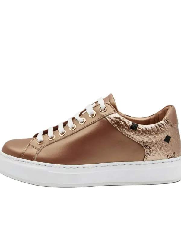 Product MCM Low Top Skateboard Shoes Women's Rose Gold Image